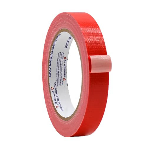 WOD DTC10 Advanced Strength Industrial Grade Red Duct Tape, 3/4 inch x 60 ft. Waterproof, UV Resistant For Crafts & Home Improvement