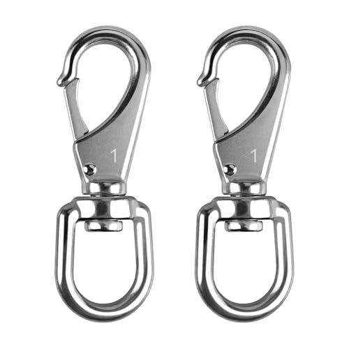 KINLINK 3.5in Stainless Steel Swivel Snap Hooks 2 Pack Model 1#3.5" Heavy Duty