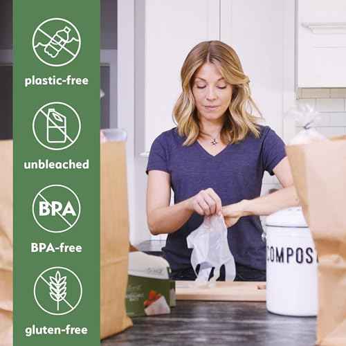 100% Compostable Gloves Disposable Latex Free [One Size Fit Most, 100CT] Food Service Disposable Gloves, Food Prep Cooking Gloves, Eco-Friendly, by Earth's Natural Alternative,Off-white