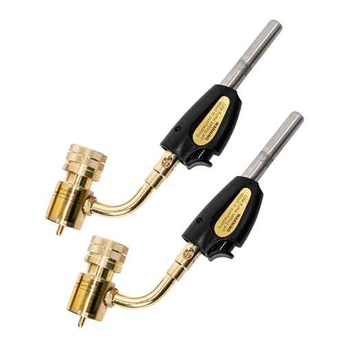Turbo Torch Tips, Self Lighting, Gas Self Electronic Ignition Turbo Torch Regulator Brazing Soldering Welding Plumbing Gun