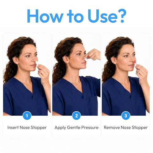 Nose Bleed Stops | Non-Stick Nosebleed Plugs for Kids & Adults, First Aid Kit