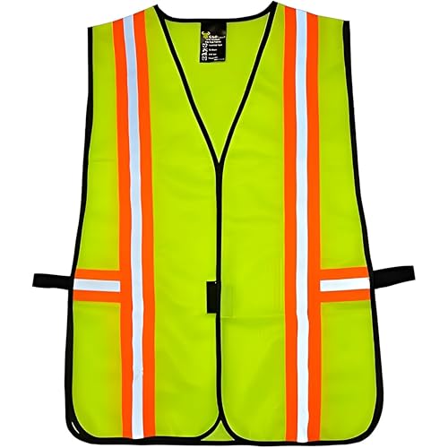 G & F Products High Visibility Reflective Safety Vest with Multi-Function Pockets ANSI Class 2