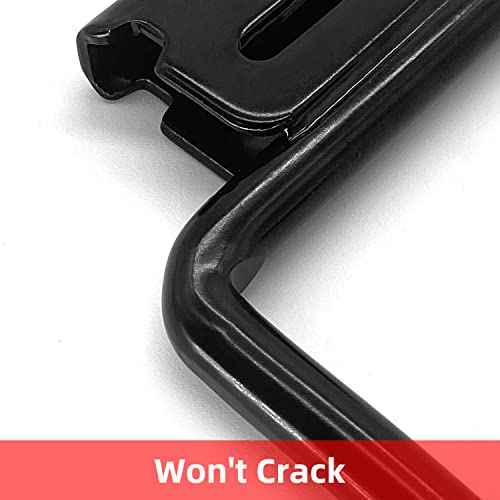 12PCS E Track J Hooks Heavy Duty E Track X Track Steel Hanger, Spring Fitting E Track Accessories for Enclosed Trailer, Cargo Van,Semi-Trucks Trailer,Black