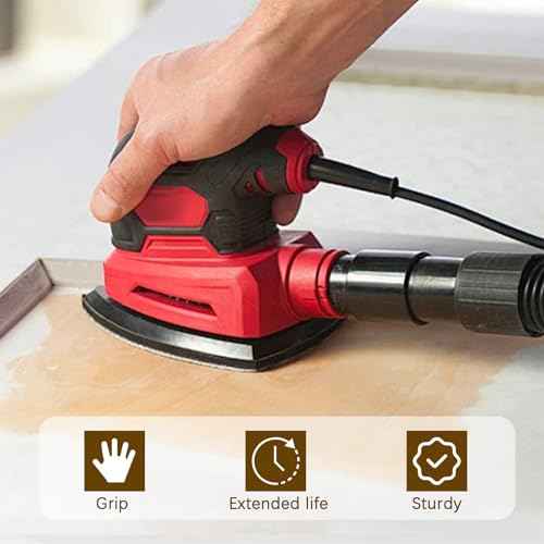 Pack of 2 Mouse Pad Replace for Ryobi 039065005001 Backing Platen Compatible with Ryobi Ridgid Homelite CFS1503G CFS1502 CFS1503 CFS1503K Corner Cat Sander