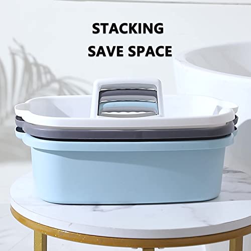 JiatuA Large Portable Shower Caddy Basket Dark Gray - Cleaning & Storage Organizer
