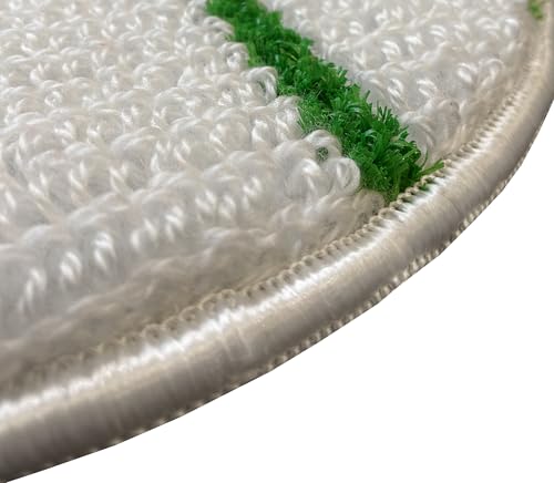 17 Inch Commercial Low-Profile Carpet Bonnet with Scrubber Strips - 3-Pack