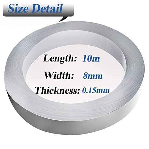 Nickel Strips, 10m*0.15mm * 8mm Nickle Tabs for 18650 21700 26650 AA Cell Battery Pack Spot Welding and Soldering, 1Roll