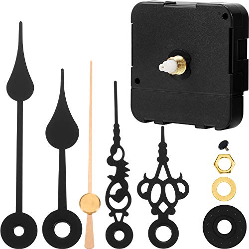 Hicarer Quartz Clock Movement Kit with Short Hands - Shaft Length 3/5 inch Replacement Parts
