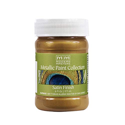 Modern Masters Satin Brass Metallic Paint 6 Fl Oz - Interior Decorative Finish