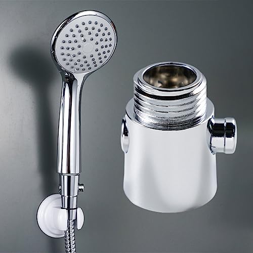 Silver Shower Head Shut Off Valve Water Control Tap for Bathroom & RV