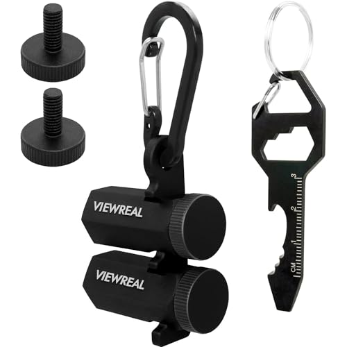 ViewReal Premium Tall Stair Gauges for Framing Square - Anodized Aluminum, Anti-Slip, Includes Holder & Keychain