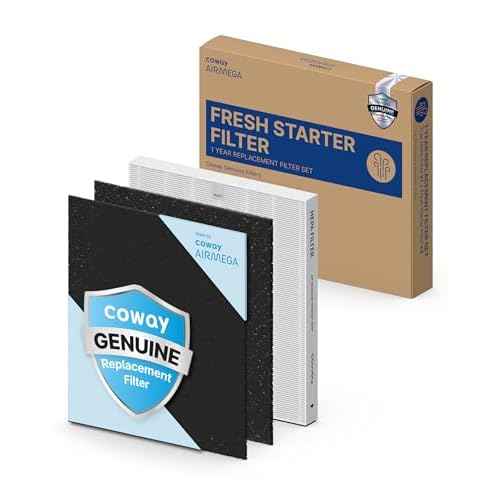 COWAY AP-1512HH & 200M Air Purifier Filter Replacement, Fresh Starter Pack, 2 Fresh Starter Deodorization Filters and 1 True HEPA Filter, 1 Pack, Black