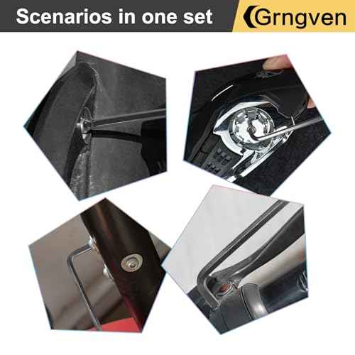 8mm Ball End Allen Wrench, L Shaped Long Arm Cr-V Metric Hex Key for Bike Repair, Furniture Assembly, Motorcycle Maintenance