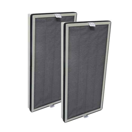 PUREBURG Replacement Filter Set Compatible with Jaf?nda JF888 Jafanda Air Purifier,1 Set (2 Filters) H13 True HEPA 4-Stage Filtration Activated Carbon 2-IN-1 Air Clean Dust VOCs Odor