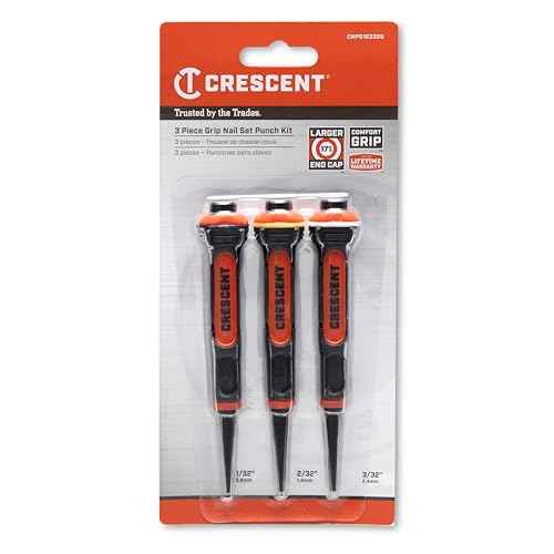 Crescent 3 Piece Set, 5" Gripped Punch - CNPS12332G