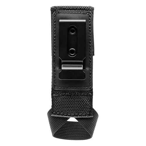 Diamondback Gun Loop Drill Holster - Durable SuperFabric Drill Holder for Tool Belt - Professional-Grade Tool Belt Drill Holster for Nail Guns, Driver, Chalk Line and Tools - Black, 7" x 2"