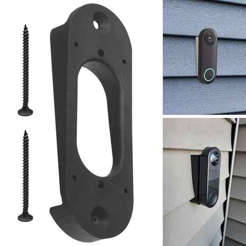 Doorbell 4" Standard Vinyl | Aluminum | Hardi Board | Cedar Siding Mount Compatible with REO-Link Doorbell WiFi Camera, Wedge Kit Design for Nest Wireless Doorbell - Keep The Doorbell Level