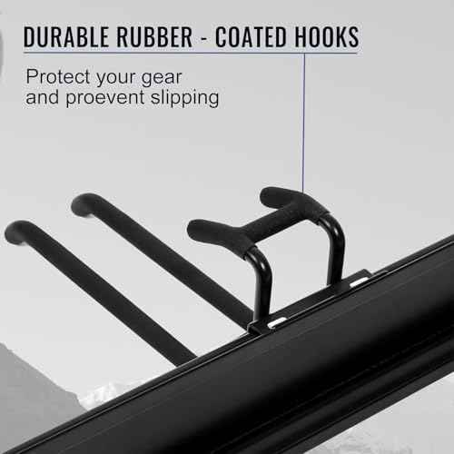 Wall Mount Tool Storage Rack, Heavy Duty Garage Storage Tool Organizer, Garden Tool Wall Hooks and Hangers, Hold Up to 350lbs (Black 6pcs)