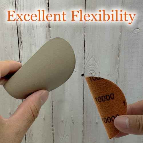 3 Inch Sanding Discs, 50pcs 3000 Grit Premium Silicon Carbide Sandpaper, Wet Dry Hook and Loop Sand Paper for Wood Metal or Auto