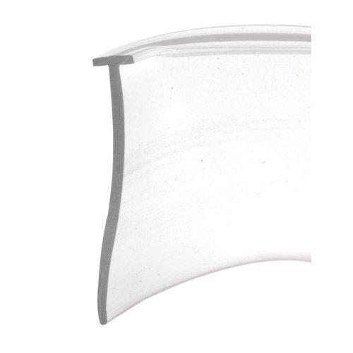Prime-Line M 6211 Shower Door Bottom Sweep, 36 In. x 1 In. Strip, Vinyl Construction, Clear, 5/32 In. Tee Insert Shape (Single Pack)