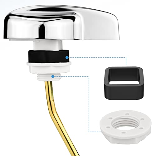 Ancable Universal TOTO Toilet Handle Replacement Kit Bright Silver 1 Pack