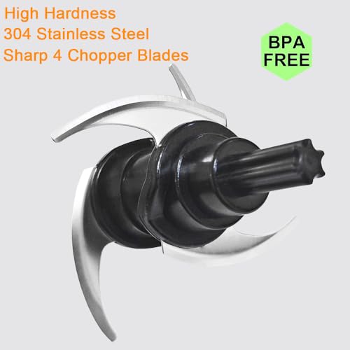 Kaluly 4-Blade Ninja Express Chop Replacement Blade for NJ110GR NJ100 16-Oz Bowl – 1 Pack
