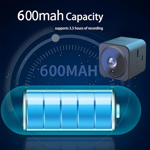 Hidden Camera Wireless,HD Mini spy Camera for Office& Home Security Small Hidden Micro Camera with Night Vision Compatible with iOS & Android