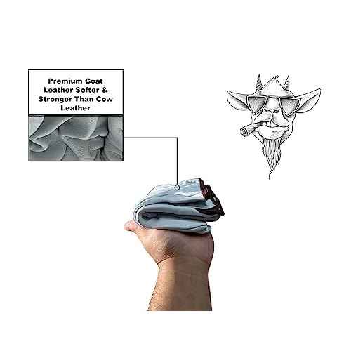 Strongarm Premium Goatskin Leather Welding & Work Gloves, for Welding, Construction, Industrial, Gardening, Mechanix, Driver