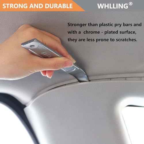 4140 Pry Bar Removal Tool, Pry Tool Pry Bar, Automotive Panel Removal Tool for Removing Auto Trim Interior, Demolishing Flooring and Roofing, Trim Removal Tool, Metal Pry Tool