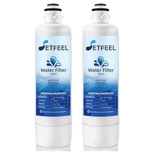 BORPLFTR55 Water Filter Replacement for Bosch Ultra-Clarity Pro 11032531 BORPLFTR50, Replace Thermador B36CT80SNS RA450022 WFS200MF B36CD50SNS B36CT80SNS B36FD50SNS, UltraClarity Pro Filter 2 Pack