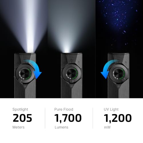 OLIGHT ArkPro Ultra Rechargeable Flat EDC Flashlight - Onyx Black, 1700 Lumens
