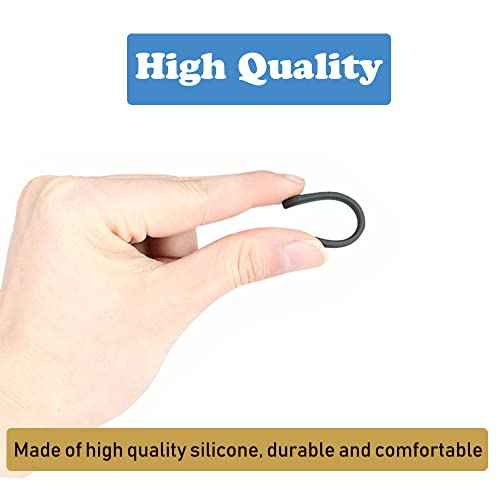 Eyeglass Replacement Temples,Silicone Glasses End Tips Ear Sock Pieces Sleeve for Thin Metal Glasses Legs,8 Pairs