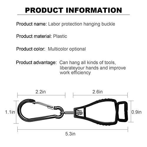 NANHONG 4PCS, Glove Clips for Work Glove Holders, Gloves Clip, Duty Belt Accessories, Gloves Clips for Work