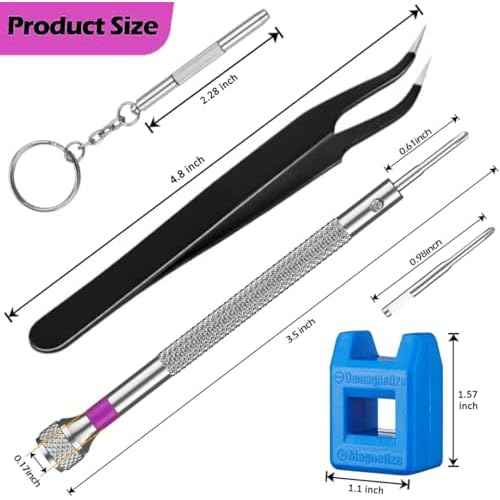 13PCS Professional Watch Screwdriver Set, BEBEEPOO Micro Precision Screwdriver Set£¬Micro Precision Eyeglasses Repair set£¬ 0.6-2.0mm, Jewelry Work,Computer Phone Small Tools