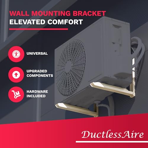 300 lbs Ductless HVAC Mini Split Wall Mounting Bracket - Supports 9K-36K BTU