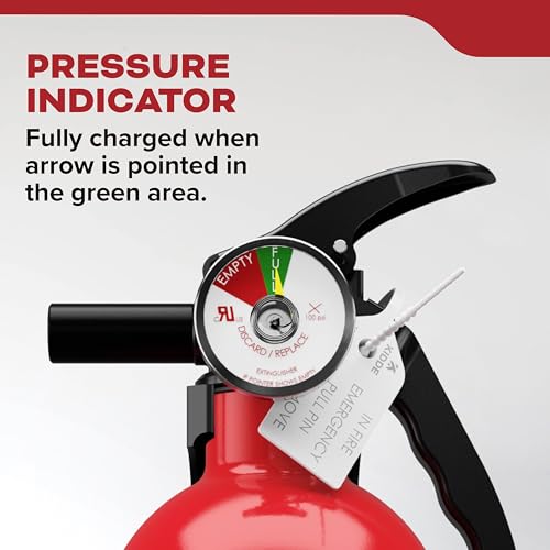 Kidde 110 Basic Fire Extinguisher - 1 Pack, 1A10BC, UL Listed, Home Safety