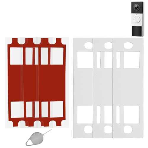 Adhesive Video Doorbell Tape Mount Compatible with TP-Link Tapo Smart Video Doorbell Camera D210/D225,Doorbell Replacement Tape for Apartment,No Drilling No Damaging Wall