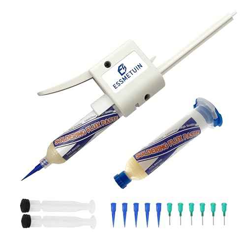 Solder Flux Glue Dispenser for 30cc Solder Flux, No Clean Soldering Flux(30CC x2pack) for Electronics Soldering, Tin Soldering, Rosin Soldering Flux for Circuit Boards and Electrical Wire