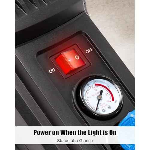 4 Pin 2 Position Air Compressor On-Off Switch with Light Fit for Kobalt 8 Gal Tank Air Compressors, Replace 5607-0020-01, 15/30A 250V