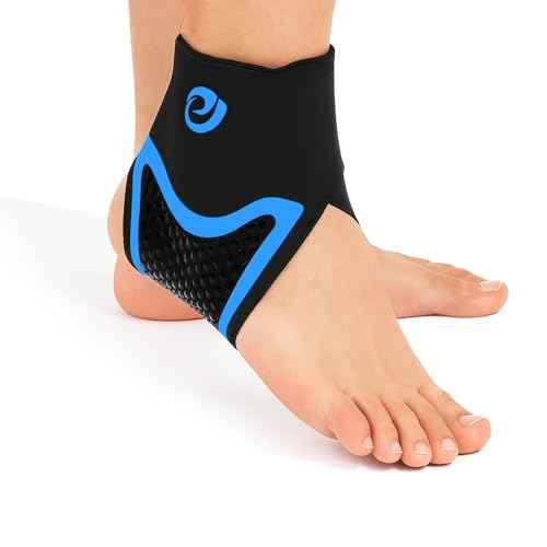 Nvorliy AquaSkin Pro Ankle Brace, Quick-Dry & Chlorine-Resistant Ankle Sleeve for Swimming, Surfing, Diving, Paddle Boarding & Aquatic Recovery?Ultra-Thin Support for Men & Women (Left, L)