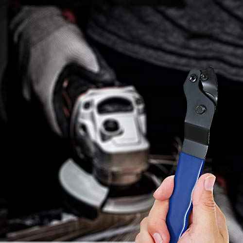 2Pcs Angle Grinder Wrench, Adjustable Pin Spanner, Ergonomic Handle, Carbon Steel
