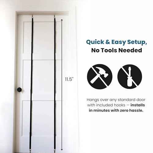 Jokari Over the Door Cap Rack Organizer 2 Pack Holds Up to 16 Baseball Hats Hat Storage System for Men Women and Kids Adjustable Closet Hanger with Hooks for Easy Hat Display