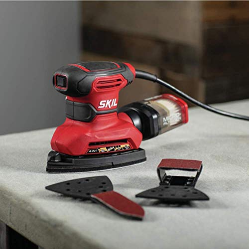 Skil One Size Multi-Function Detail Sander with Micro-Filter Dust Box & 12 Sanding Sheets