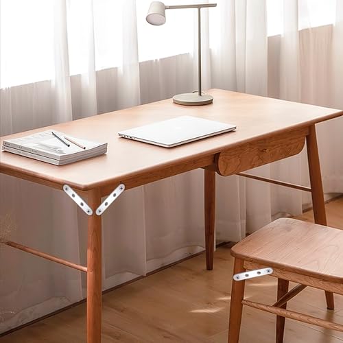 Stainless Steel Flat Mending Plates - 12Pcs Furniture Reinforcement Brackets