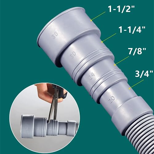 Elyfree 16.4ft Universal Washing Machine Drain Hose Extension Kit