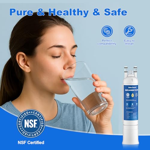 Water Bressvi 2-Pack Water Filter Replacement for Frigidaire & PurePour, NSF Certified