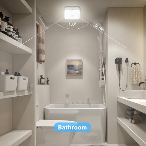 WhitePoplar Rechargeable Motion Sensor Closet Light 500LM White 1 Pack