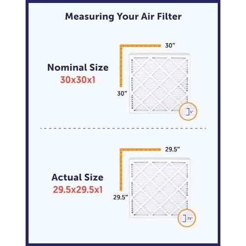 Filter King 16x25x4 Air Filter | 4-PACK | MERV 8 HVAC Pleated A/C Furnace Filters | MADE IN USA | Actual Size: 15.5 x 24.5 x 3.75"