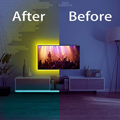 DAYBETTER 32.8ft RGB LED Strip Lights Kit with Remote & Power Supply