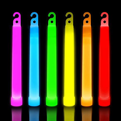 Multi Color 30 Pack Ultra Bright Glow Sticks for Parties Camping Emergency Survival